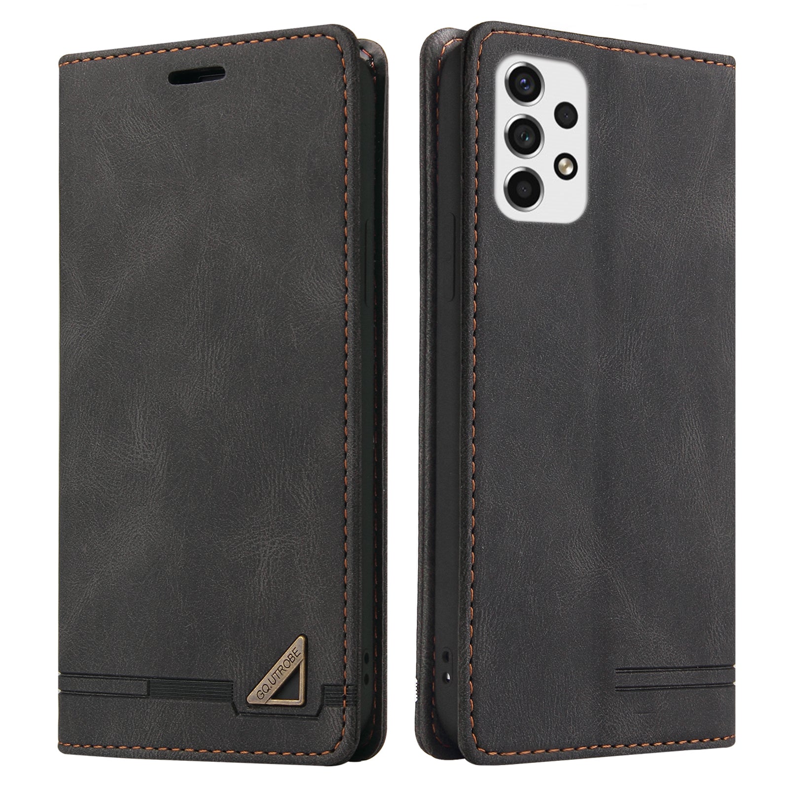 GQ.UTROBE 008 Series For Samsung Galaxy A73 5G Skin-touch Feeling Phone Case RFID Blocking PU Leather Stand Wallet Cover GQ.UTROBE 008 Series For Samsung Galaxy A73 5G Skin-touch Feeling Phone Case RFID Blocking PU Leather Stand Wallet Cover